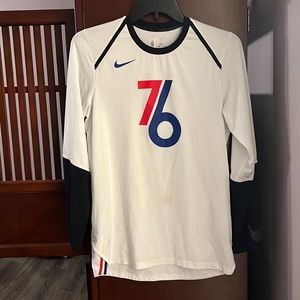 NBA 76ers men’s long sleeve Dri fit T-shirt